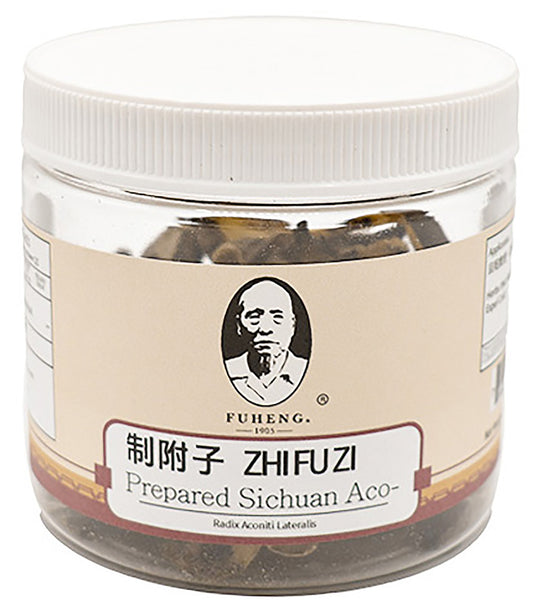 ZHI FU ZI - 制附子 - Prepared Sichuan Aconite Root - FUHENG福恒 - Since 1905 - 100g