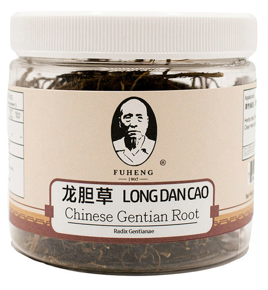 LONG DAN CAO - 龙胆草 - Chinese Gentian Root - FUHENG福恒 - Since 1905 - 25g
