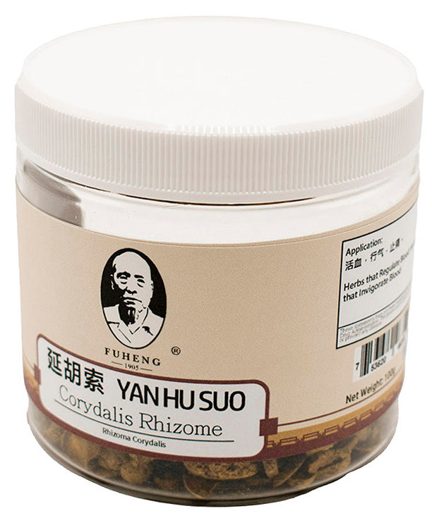 YAN HU SUO - 延胡索 - Corydalis Rhizome - FUHENG福恒 - Since 1905 - 100g